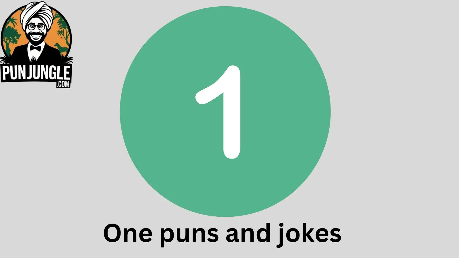 One puns and jokes