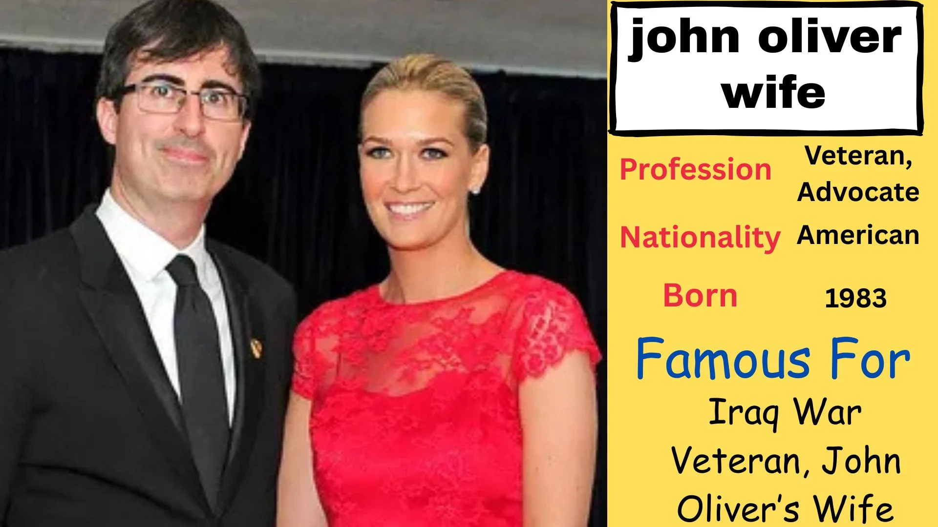 john oliver wife